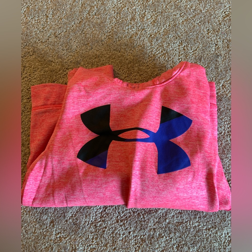 pink under armour sweatshirt